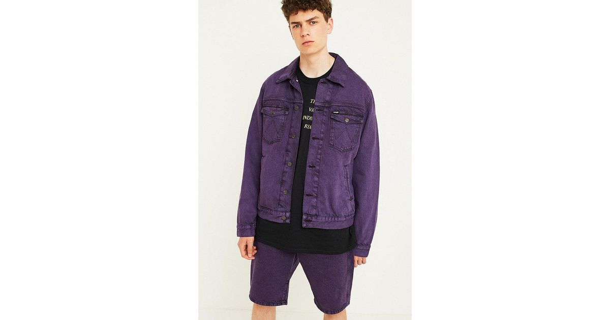 wrangler purple denim jacket