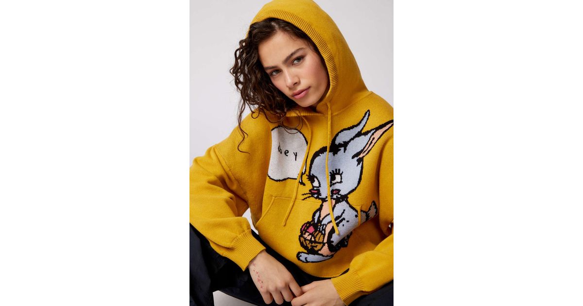 Obey store yellow hoodie