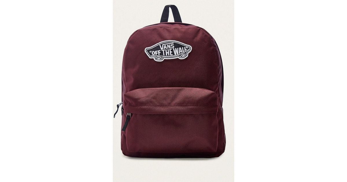 burgundy backpack vans