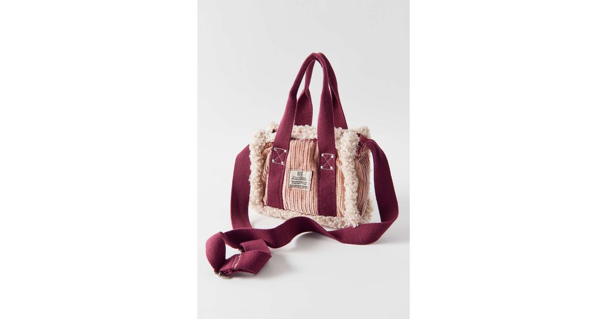 bdg serena sherpa mini tote bag