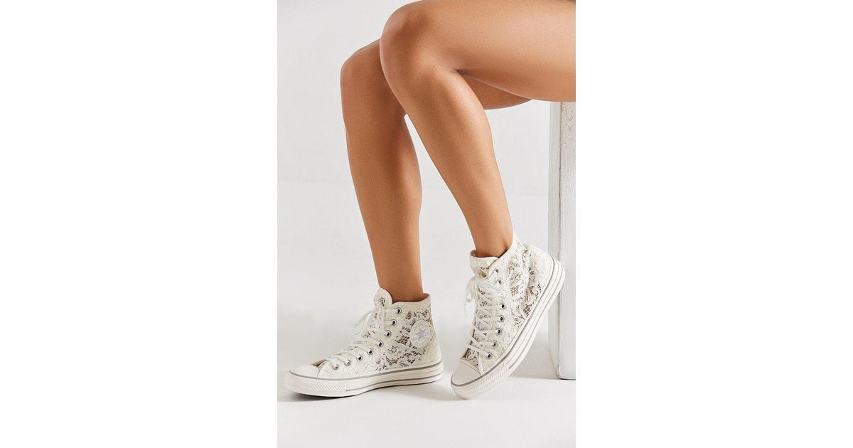 Converse Converse Chuck Taylor Lace High Top Sneaker in White | Lyst Canada