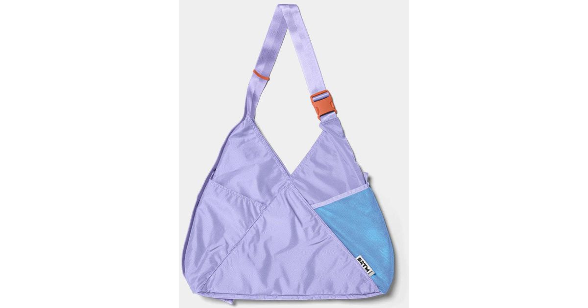 BABOON TO THE MOON Triangle Tote Bag in Blue Lyst