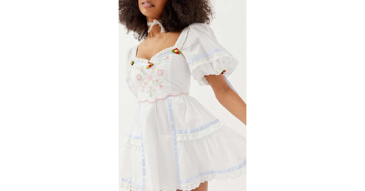 for love & lemons - andrea embroidered mini dress For Love & Lemons Leanne Mini Dress main image 0