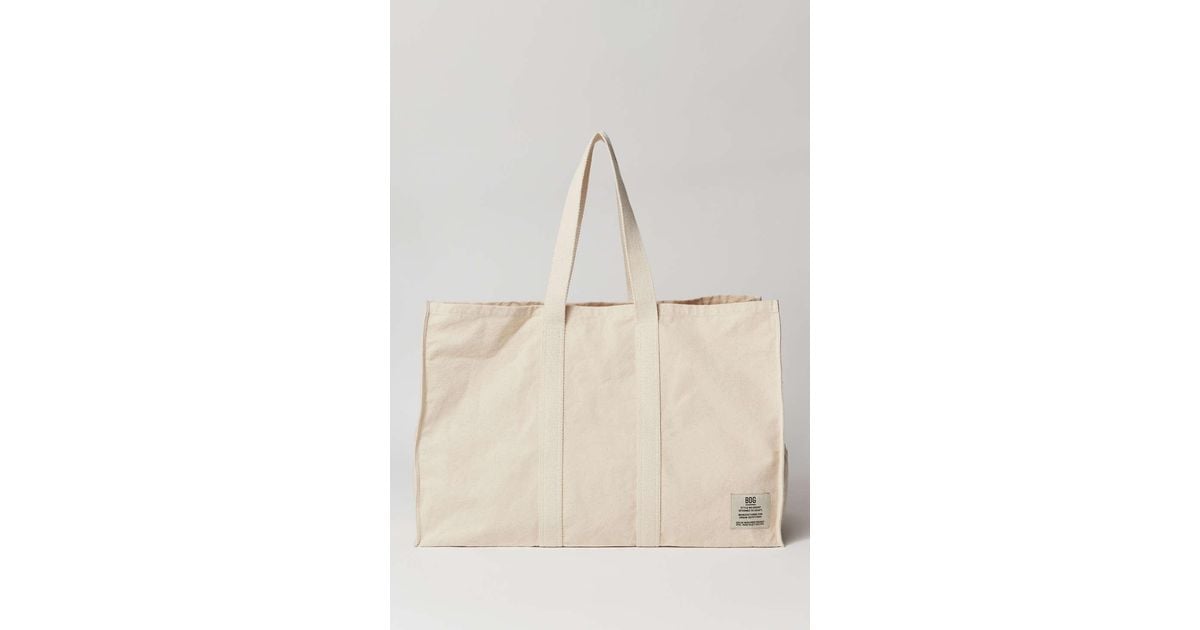 BDG Xxl Canvas Tote Bag in Natural | Lyst