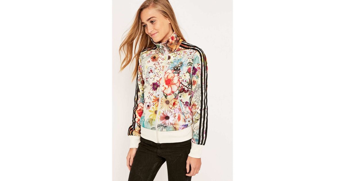 adidas Originals Firebird Floral Track Jacket Top Lyst UK