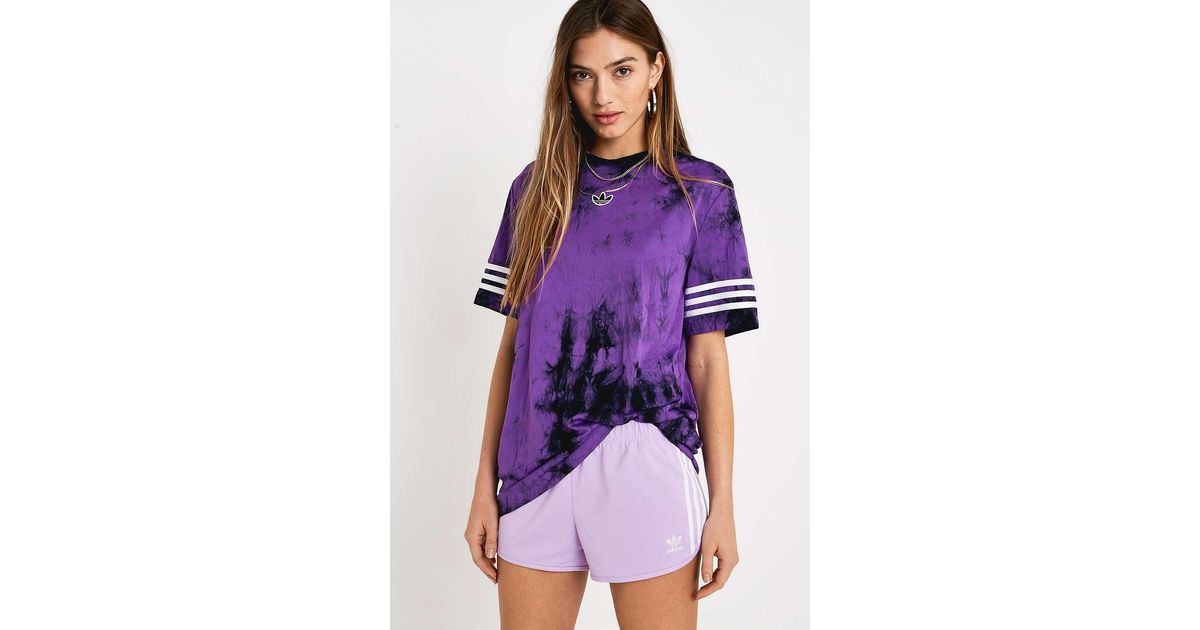 lilac adidas shorts