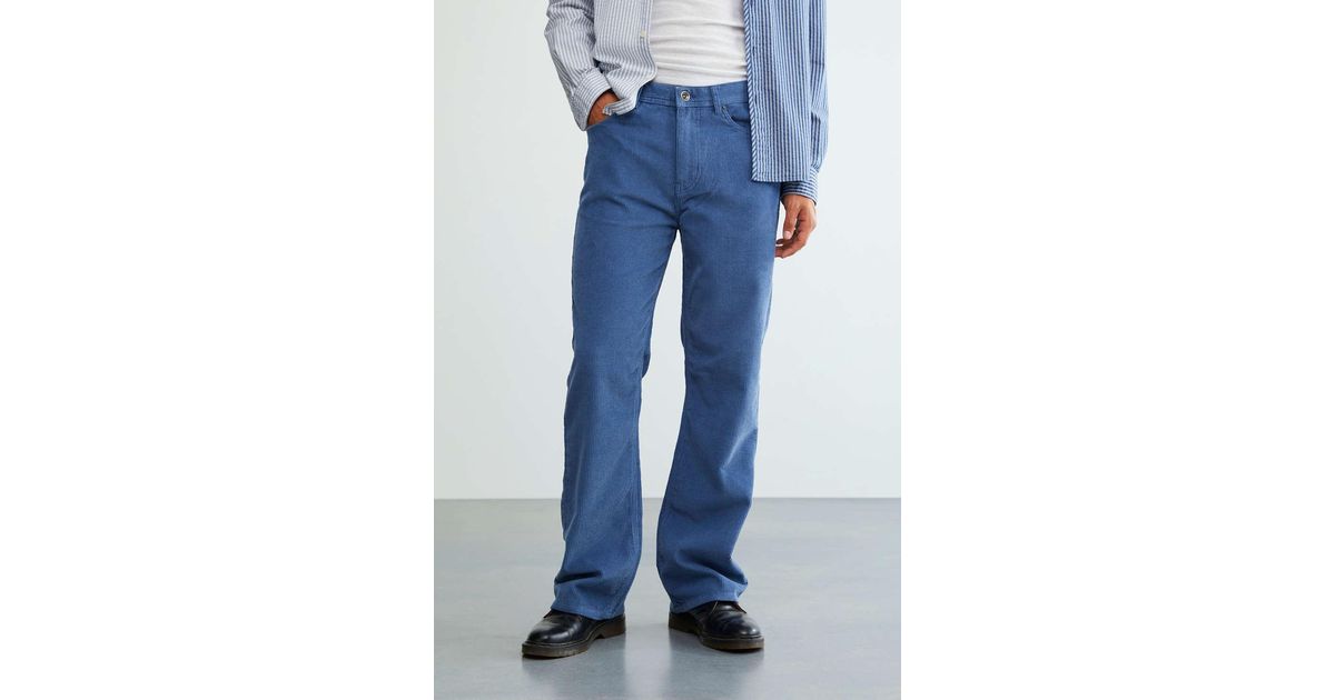 BDG Corduroy Slim Flare Pant in Blue for Men | Lyst