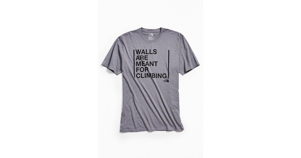 walls are meant for climbing tee