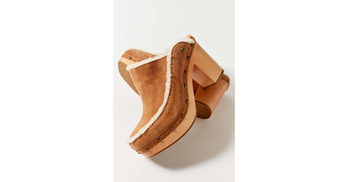 UGG Suede Aubriana Heeled Clog in 