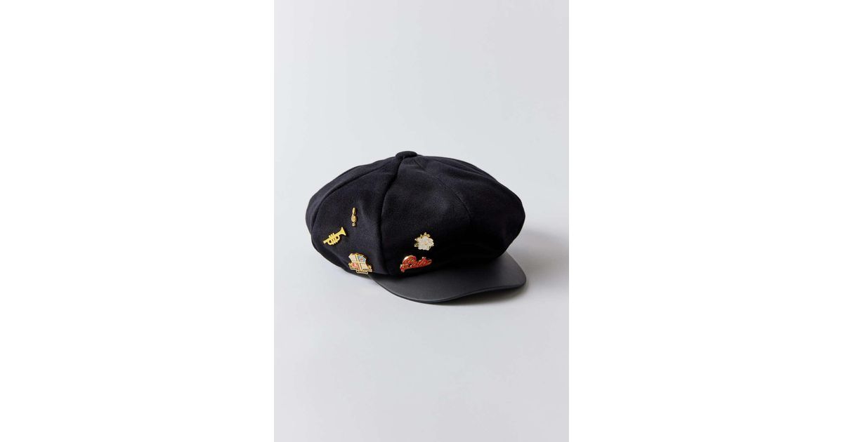 Polo Ralph Lauren Newsboy Cap in Black Lyst
