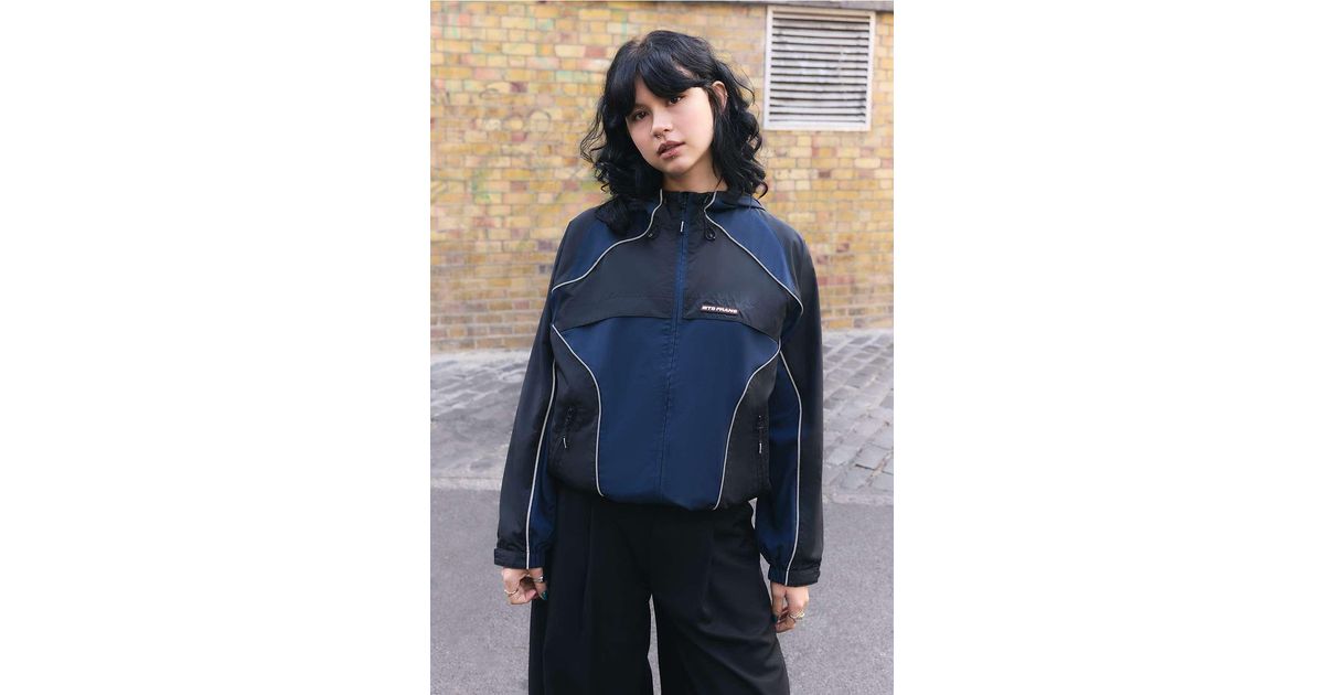 iets frans... Tilly Unwadded Hooded Shell Jacket in Blue | Lyst UK