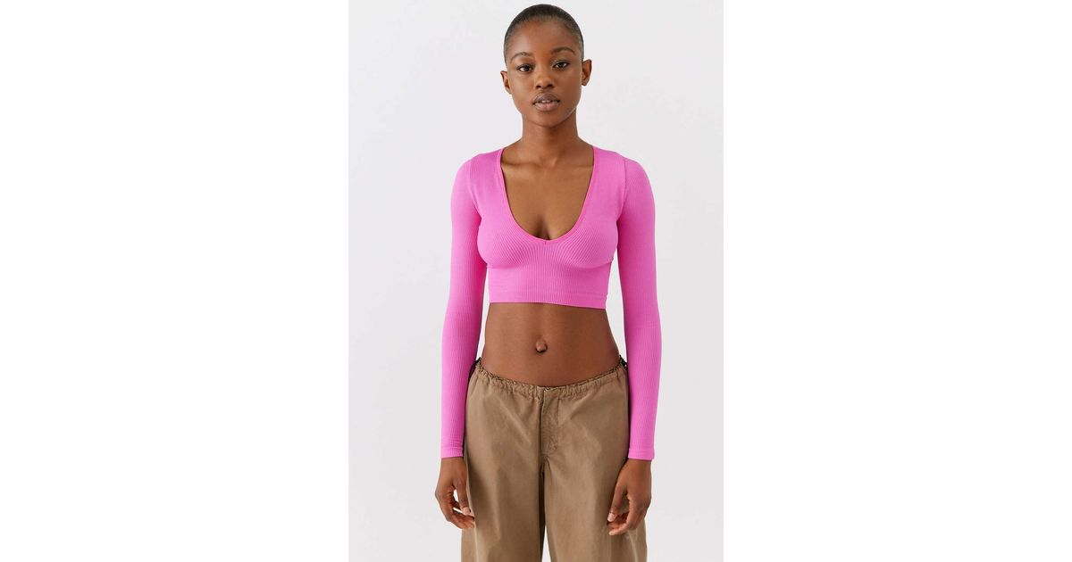 Out From Under Josie Seamless Long Sleeve Top in Pink Lyst
