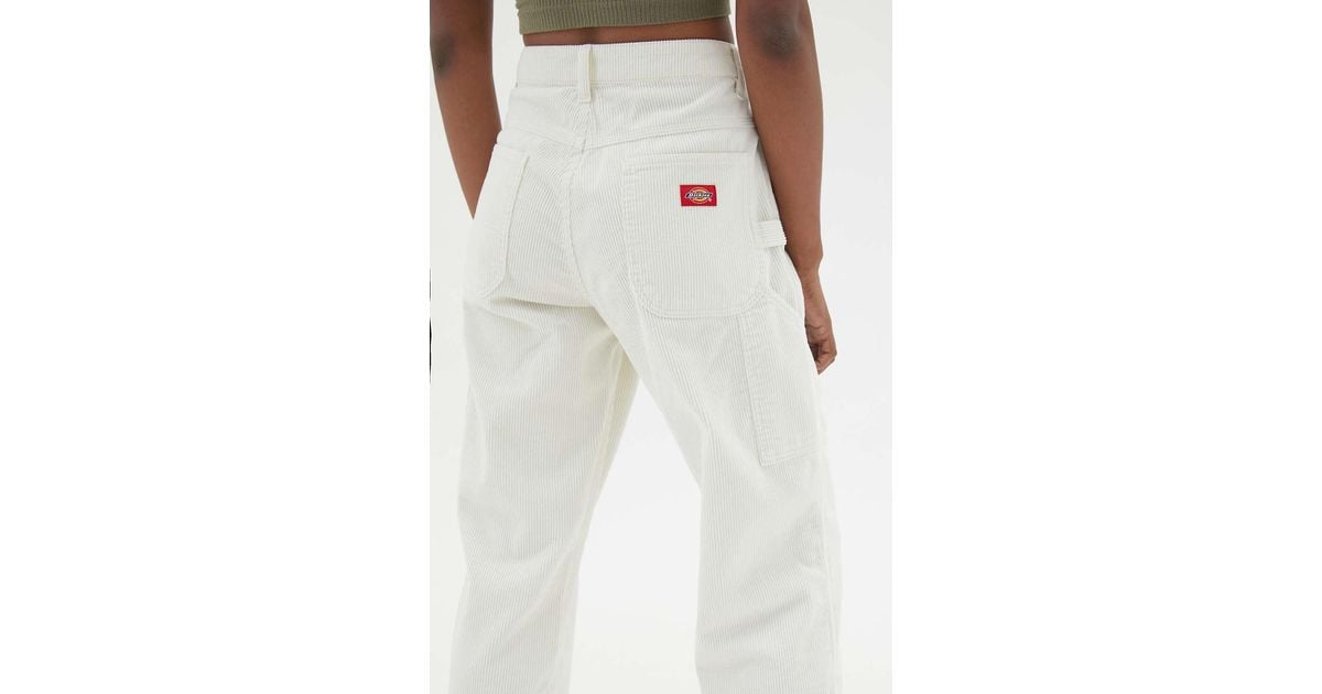 Dickies Corduroy Carpenter Pant in Ivory (White) | Lyst