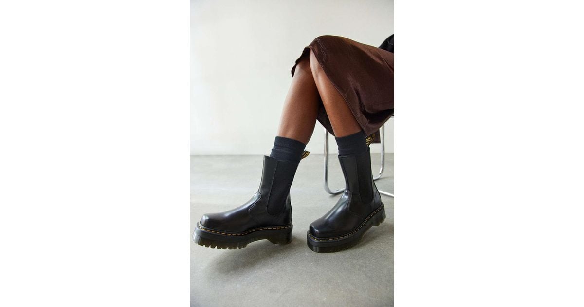 Dr. Martens 2976 Hi Quad Squared Platform Boot in Black | Lyst