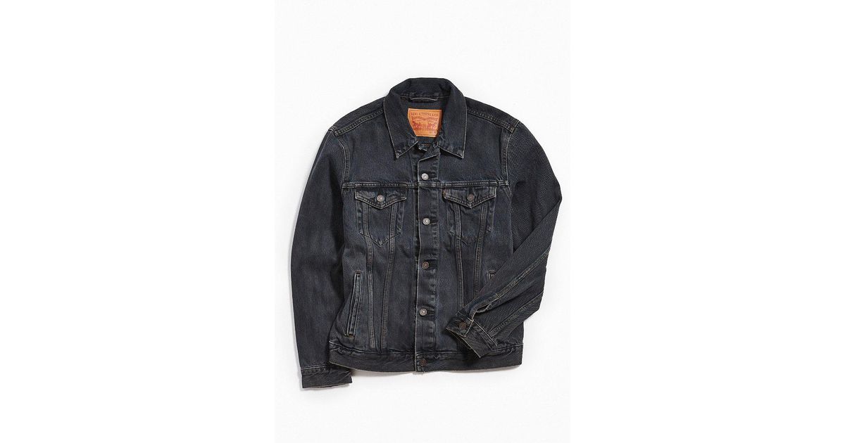 levi's charcoal trucker jacket