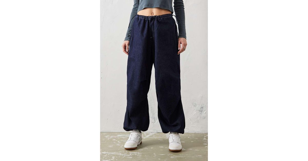 BDG Denim Baggy Tech Cargo Pants in Blue Lyst UK