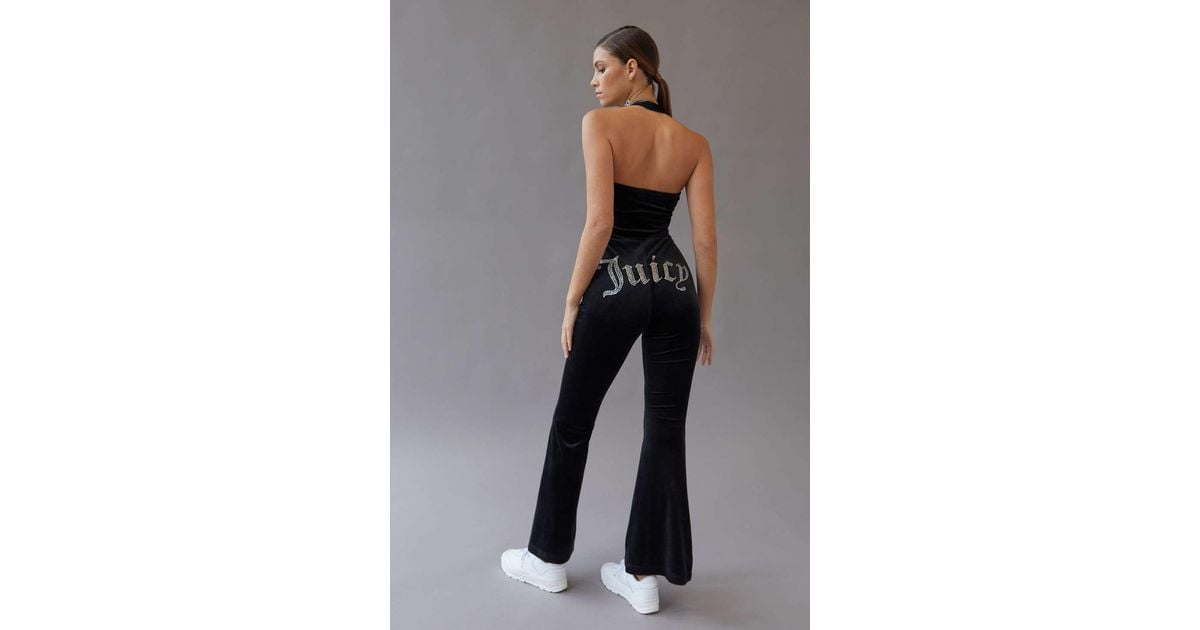 Juicy Couture Uo Exclusive Velour Jumpsuit in Black Lyst
