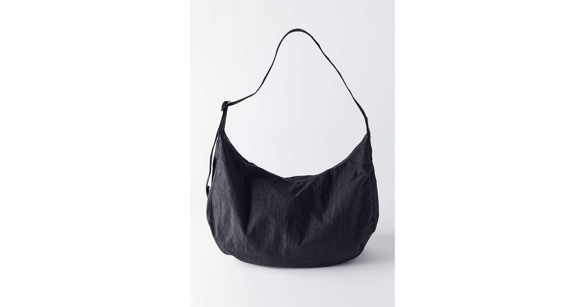 BAGGU Large Crescent Nylon Shoulder Bag in Black | Lyst