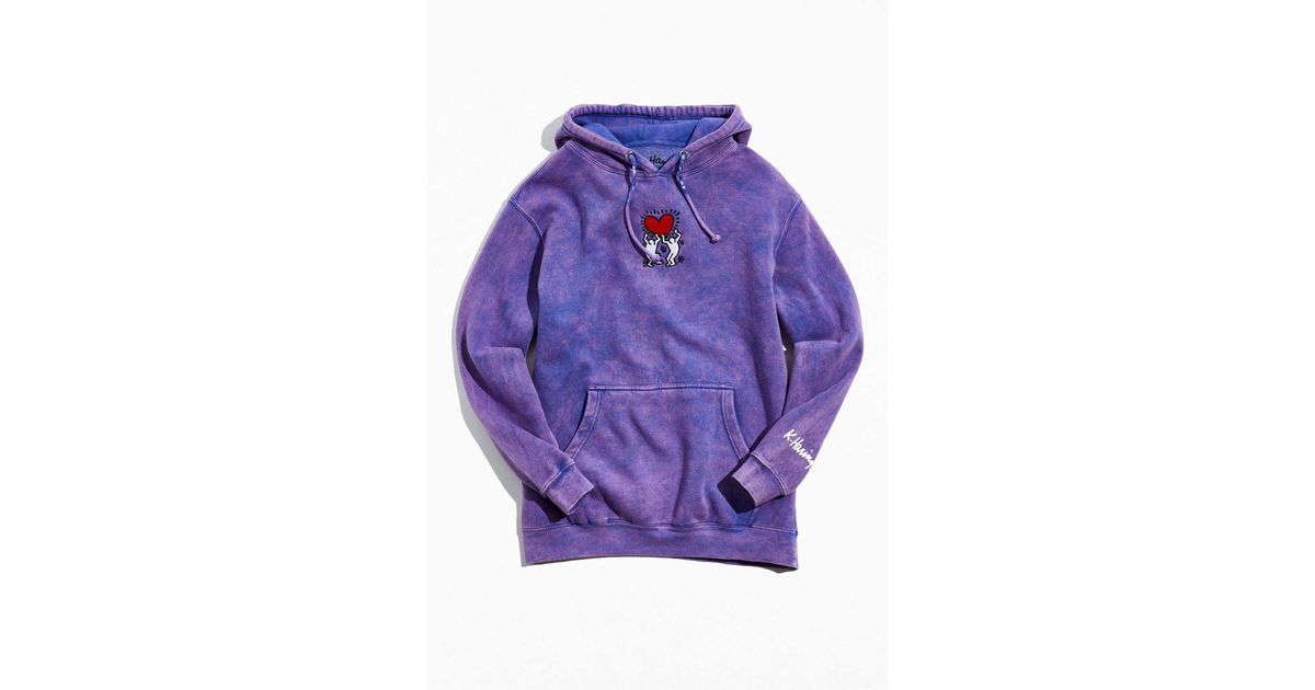 Urban Outfitters Keith Haring Embroidered Hoodie Sweatshirt in