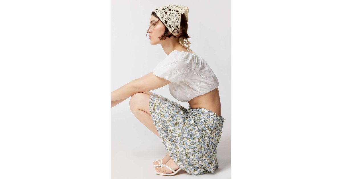 Minkpink floral shop mini skirt