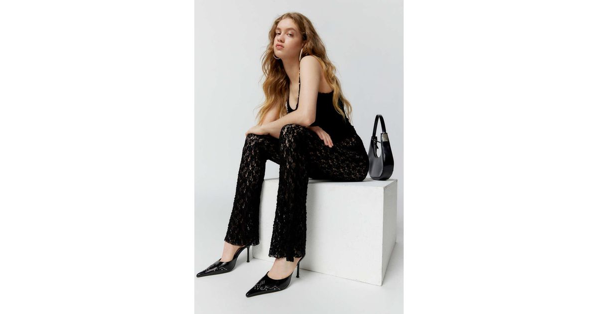 Silence + Noise Silence + Noise Sasha Sheer Lace Pant In