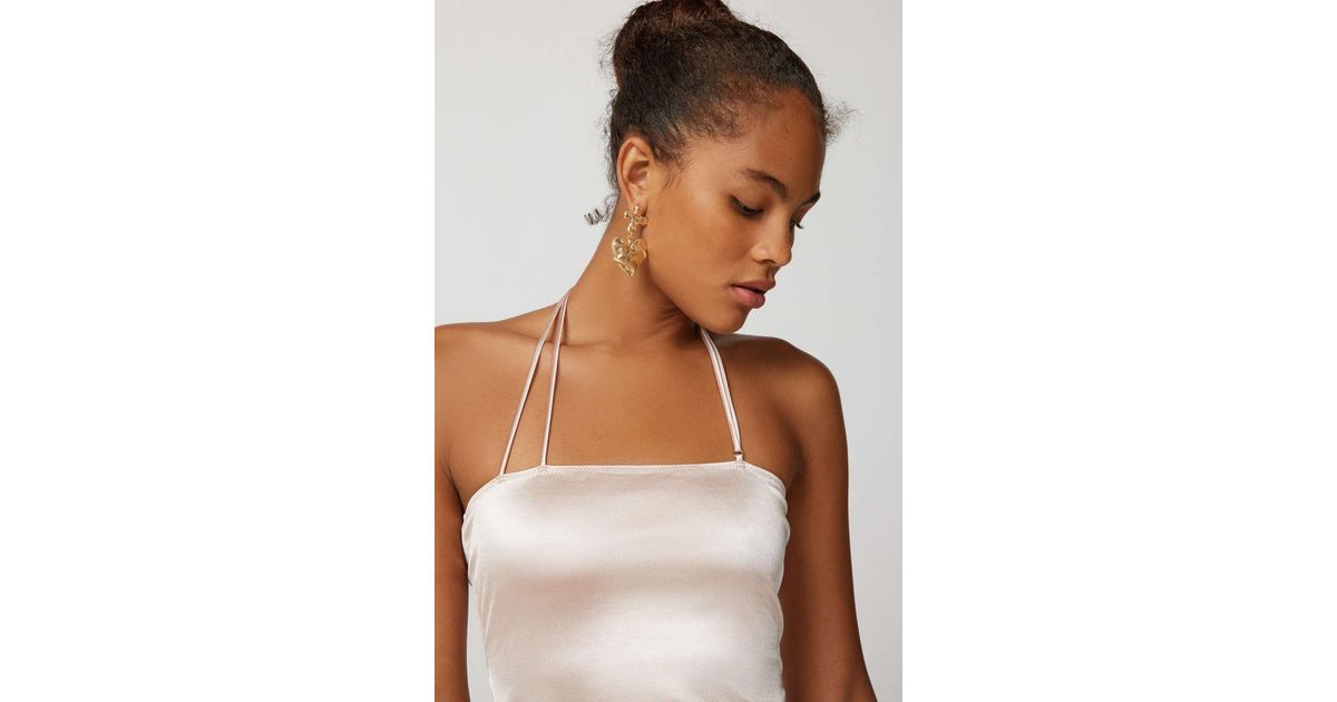 Lioness Satin Tank Top- Off White