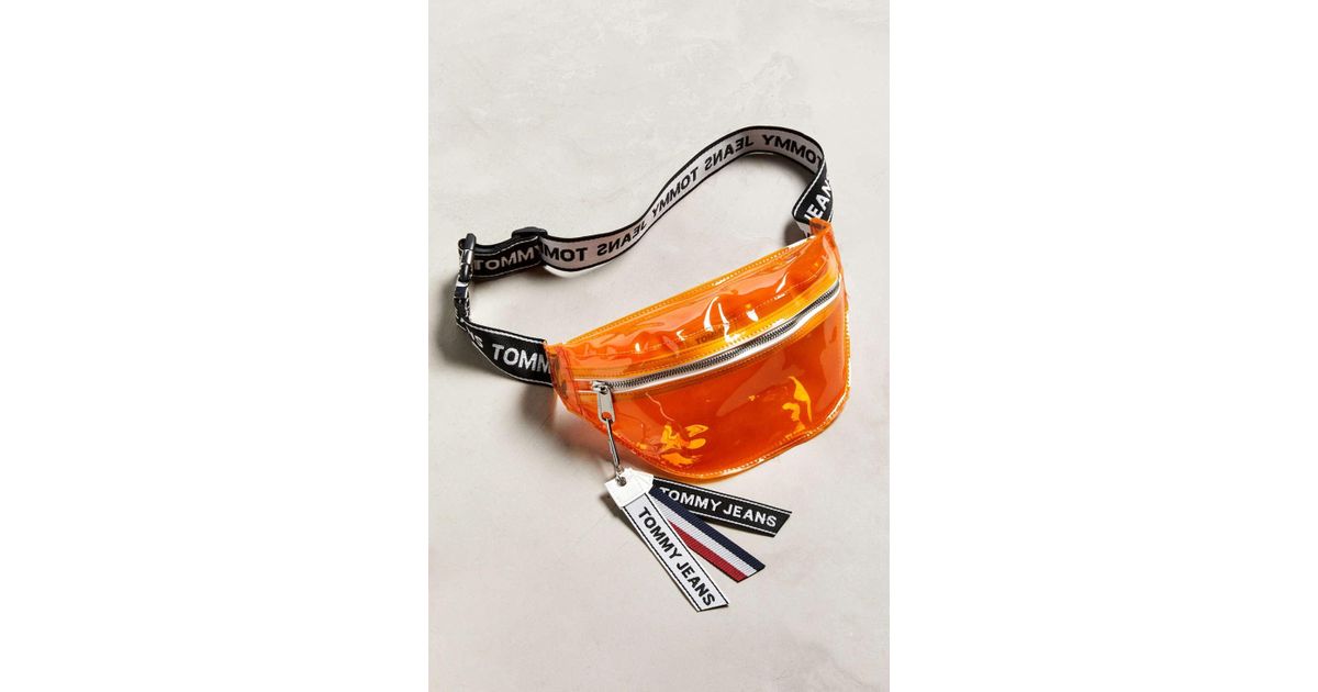 tommy jeans logo tape sling bag