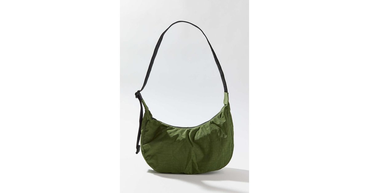 Medium Nylon Crescent Bag - Green Juice Green Juice Green Baggu