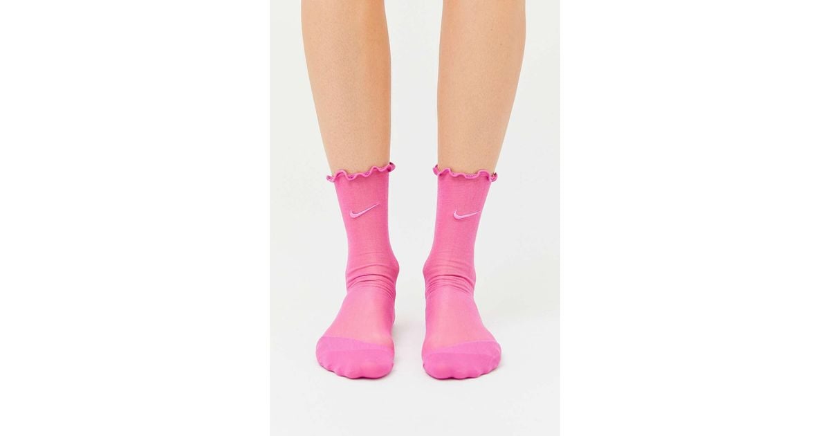 Nike Sheer Training Sock in Pink Lyst