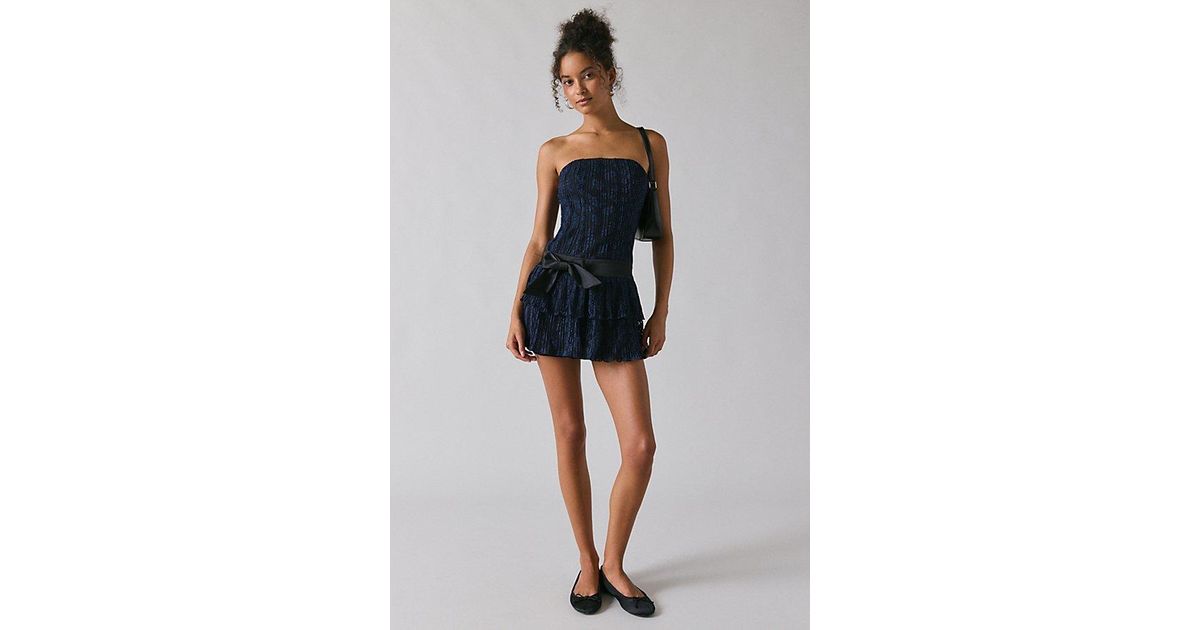 kimchi blue desi strappy drop waist mini dress Kimchi Blue Desi Drop-Waist Mini Dress