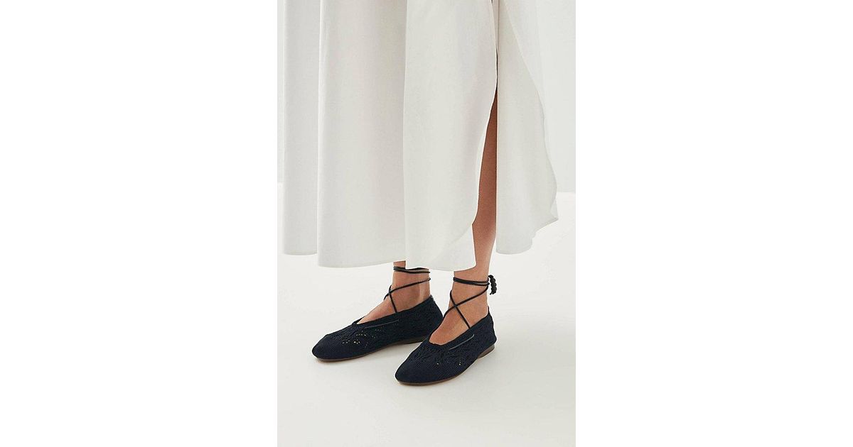 Alohas Rosemary Crochet Ballet Flat in White | Lyst