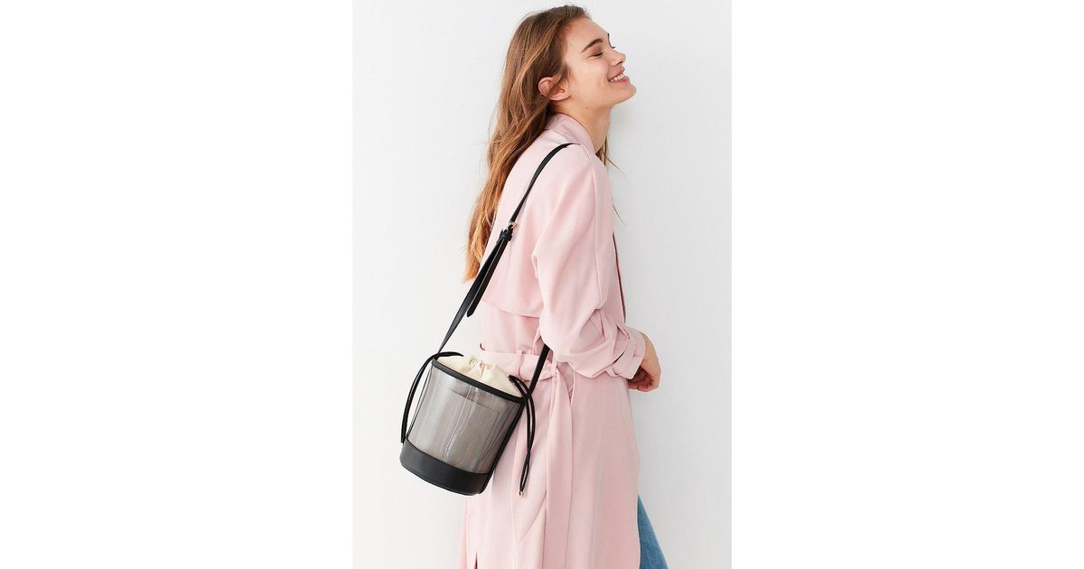 clear bucket bag