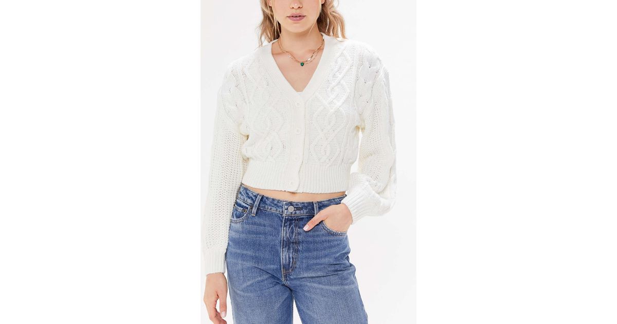 White cardigan urban outfitters top