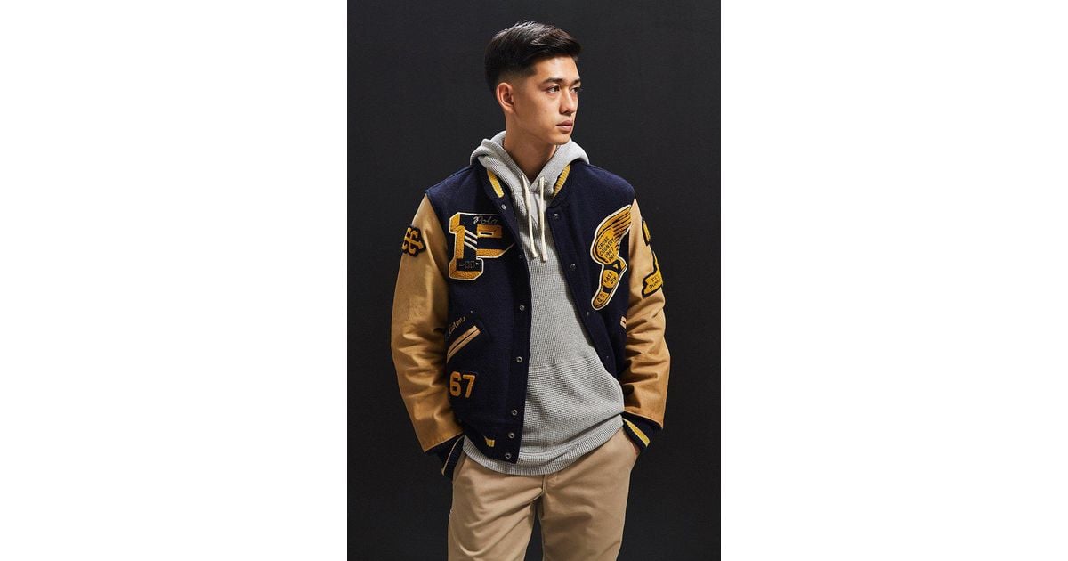 Ralph Lauren Vintage Varsity Jacket in Blue for Men