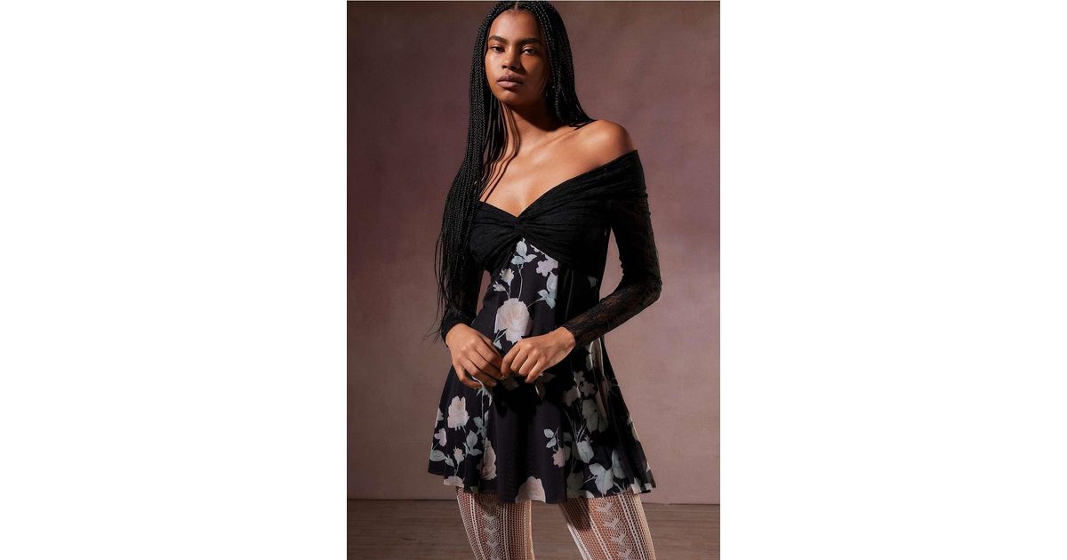 Kimchi blue black lace best sale dress