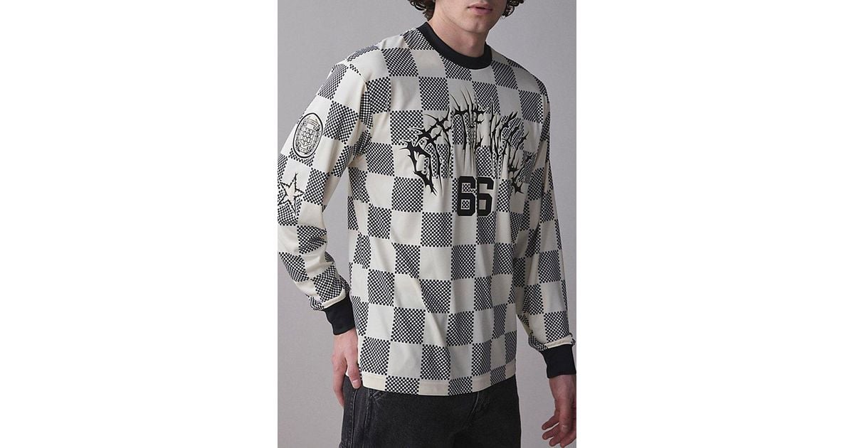 Vans Metal Arch Logo Soccer Jersey Long Sleeve Tee in Gray for Men