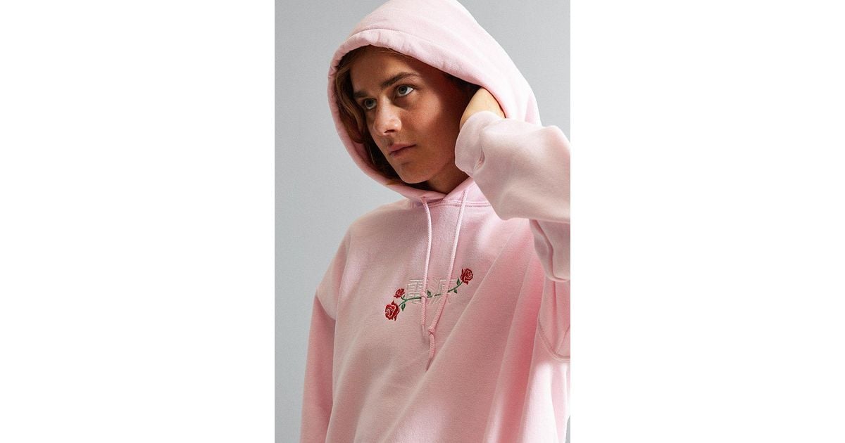 Urban Outfitters Power Of Rose Hoodie Sweatshirt in Pink for Men