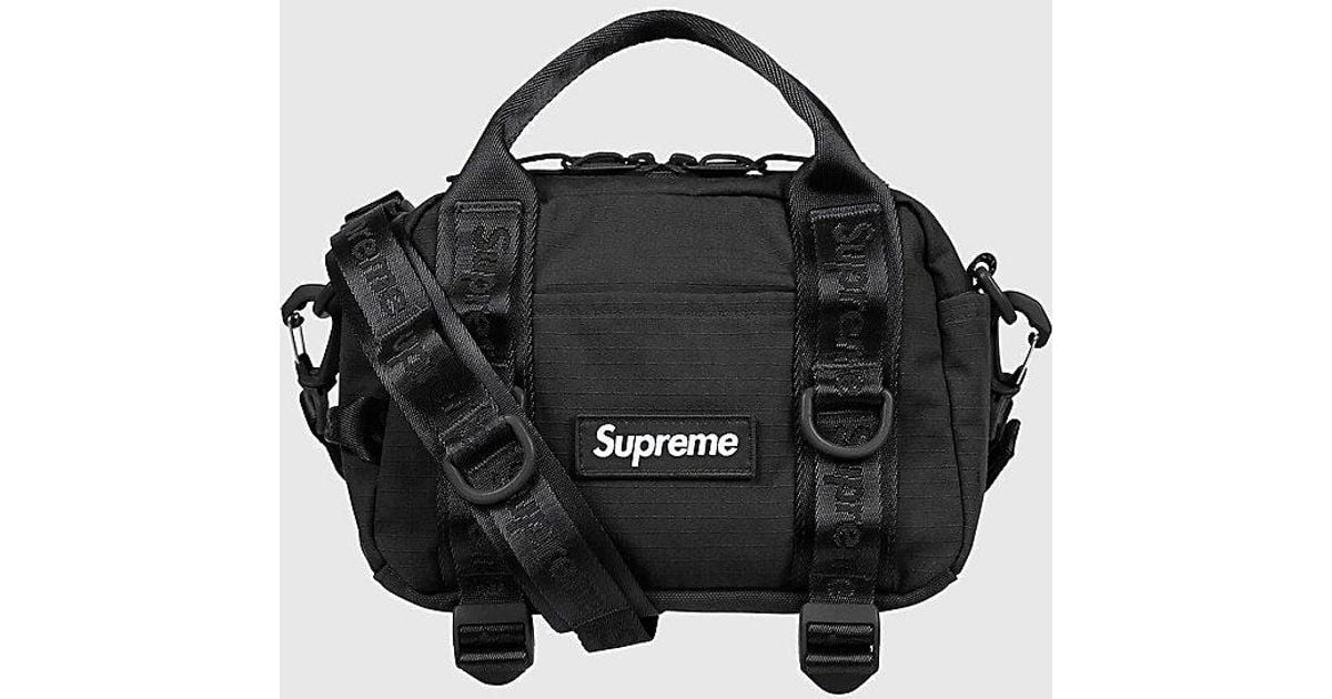 supreme-Black-Mini-Duffle-Bag-