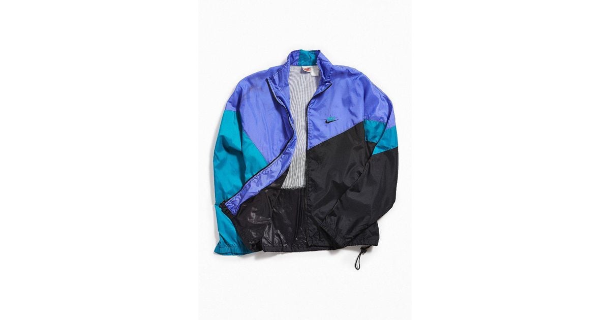 Urban Outfitters Synthetic Vintage Nike Purple + Teal Windbreaker Jacket in  Black for Men | Lyst