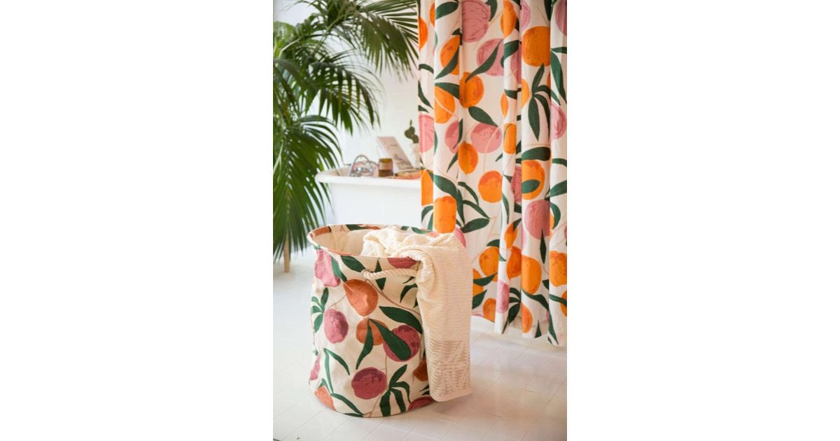 Urban Outfitters Pink Peaches Printed Canvas Laundry Bag For Men