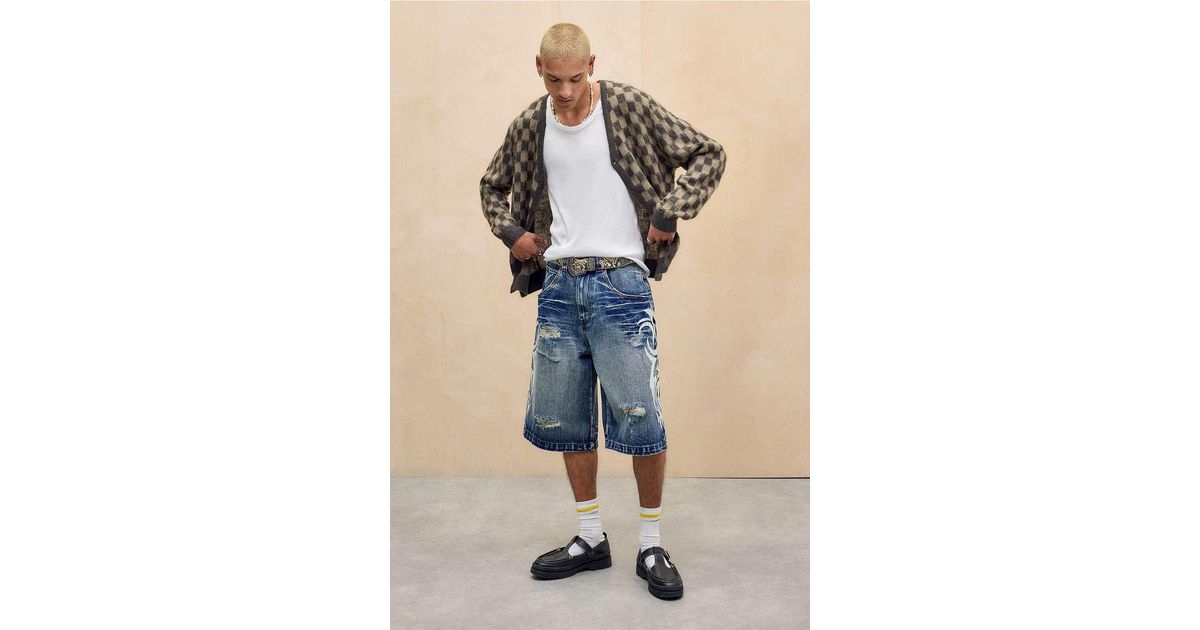 ★UK JADED LONDON★ Blade Colossus Jorts Light Wash Blade Colossus Jorts | Jaded London | Clothing