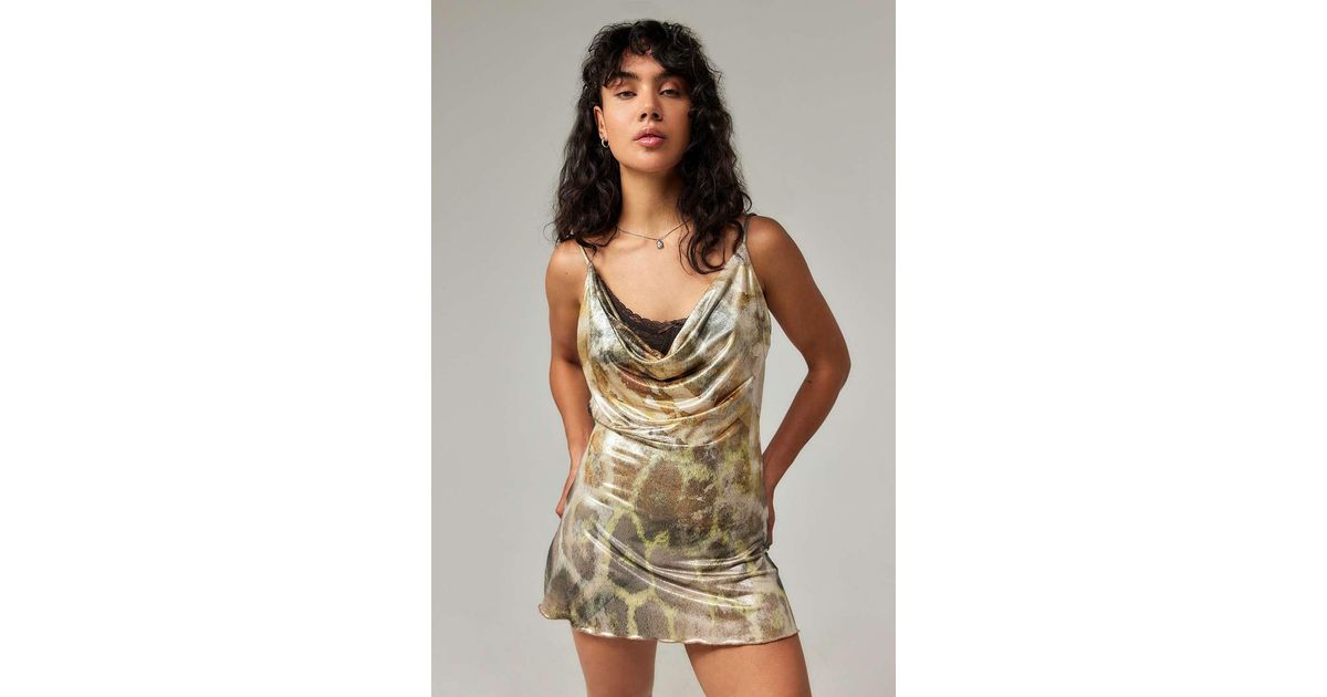 Jaded London Leopard Metallic Mirage Mini Dress Uk 8 At Urban Outfitters |  Lyst UK