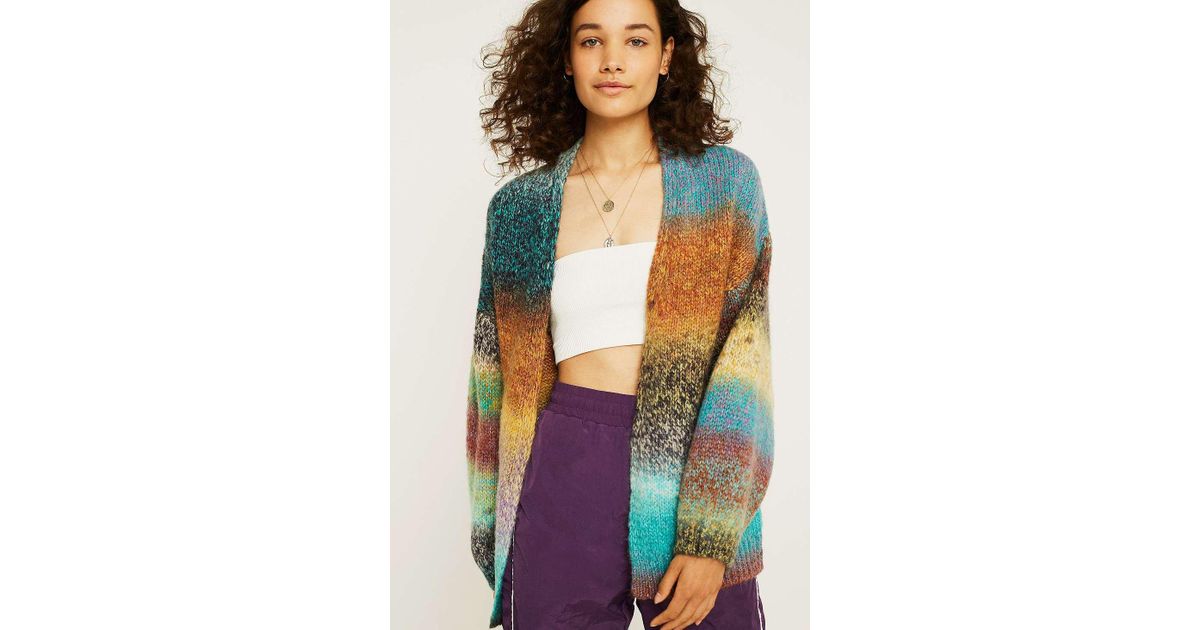 rainbow ombre cardigan