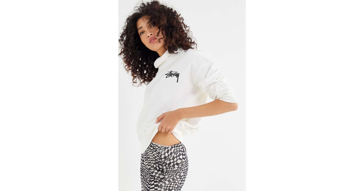 stussy sweatshirt white