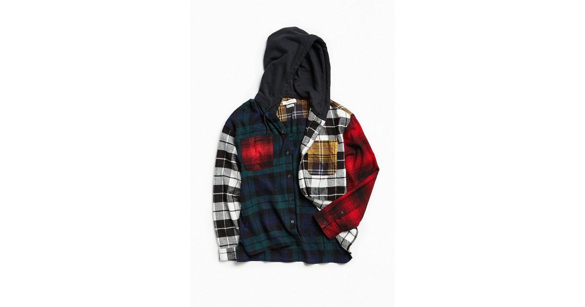 Urban Outfitters Uo Mixed Plaid Flannel 