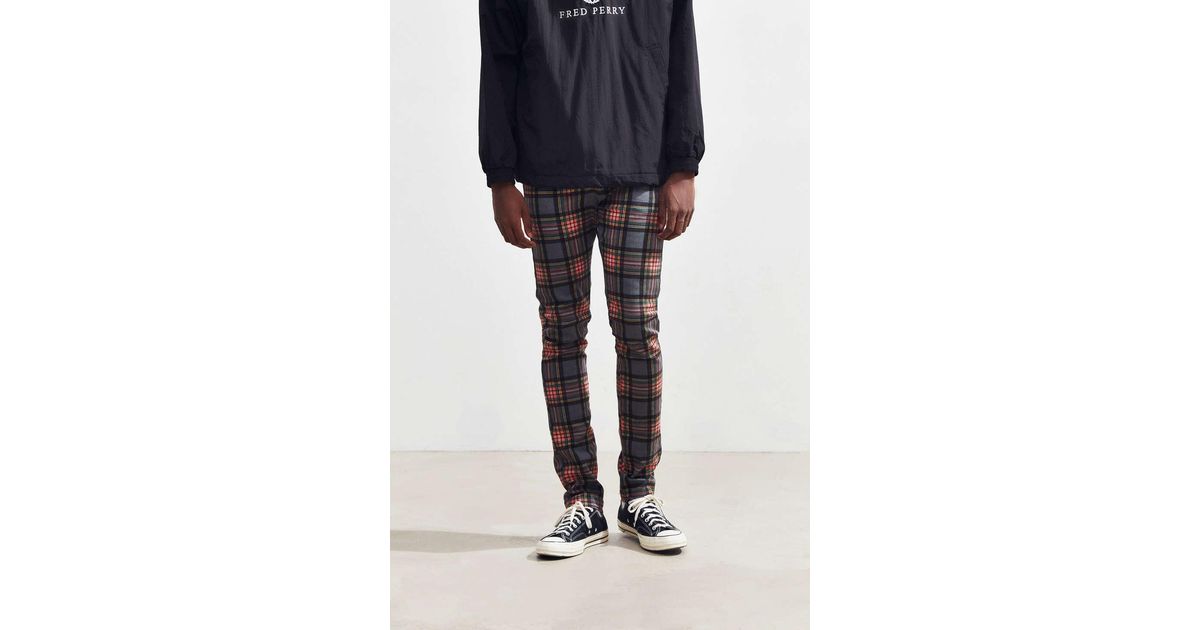 uo tartan skinny pant
