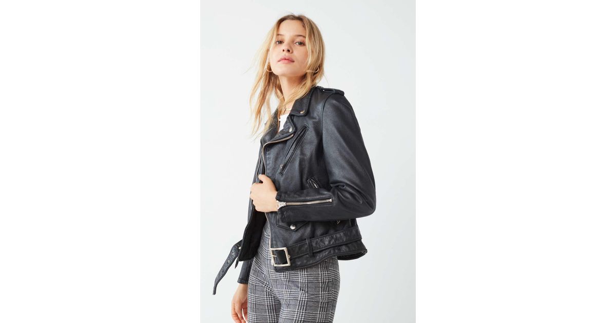 schott boyfriend leather jacket