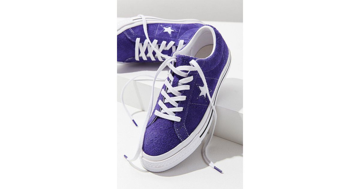 Converse Converse One Star Suede Sneaker in Purple - Lyst