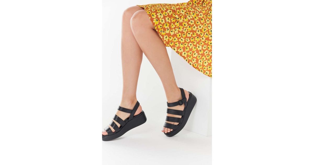 camper misia strappy platform sandal