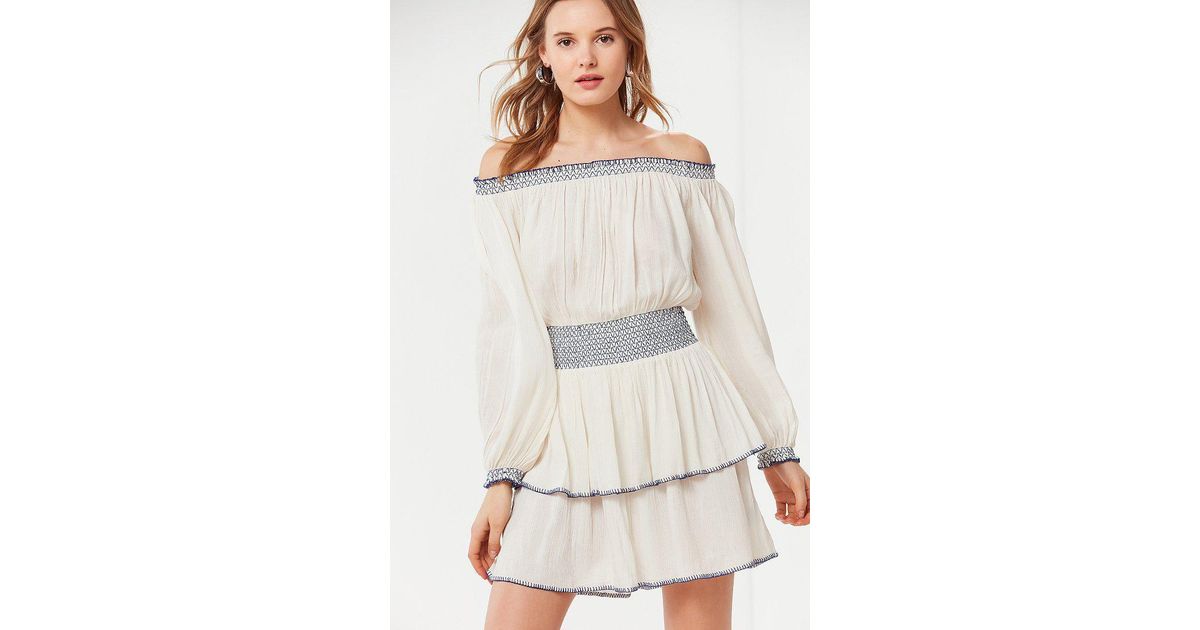 urban outfitters off the shoulder dress